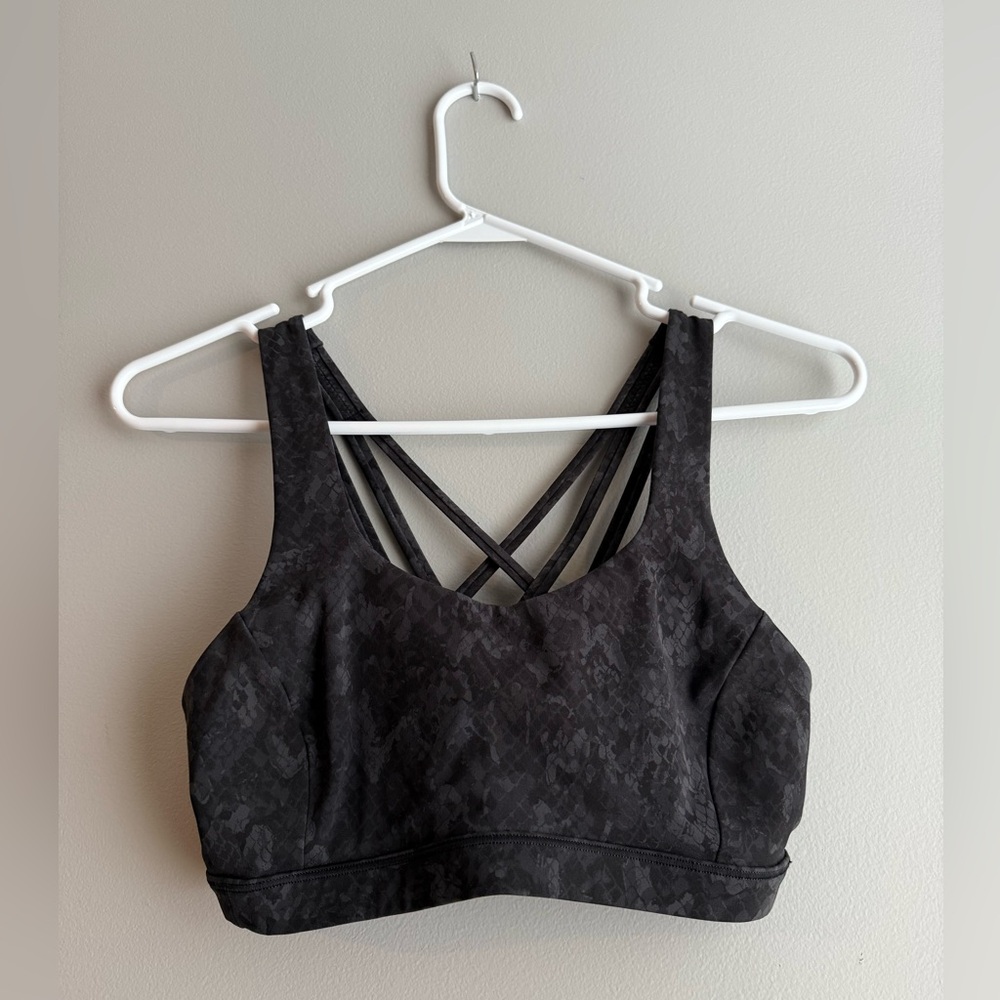 Lululemon Black Strappy Sports Bra